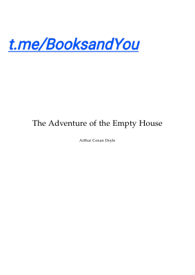 The adventure of the empty house.pdf
